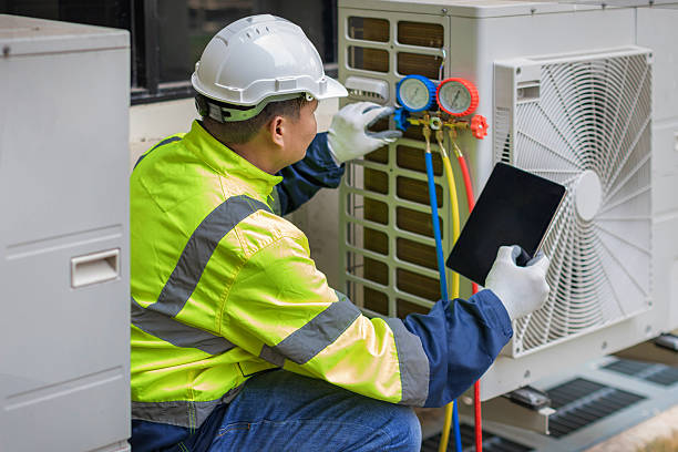 Professional Hvac Installation technician working in Columbia City, IN